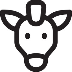 Horse icon symbol vector image Illustration
