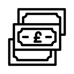 pound line icon