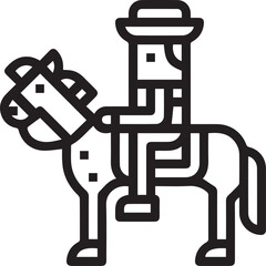 Horse icon symbol vector image Illustration

