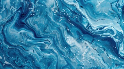 Obraz premium Marble ink colorful. Blue marble pattern texture abstract background. can be used for background or wallpaper