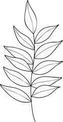Foliage line art vector