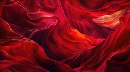 Red abstract pattern of the Antelope slot canyon