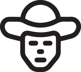 Horse icon symbol vector image Illustration
