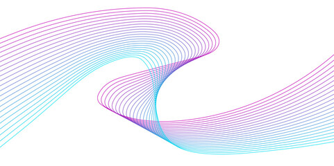 Abstract Colorful Wave Line Background In Adobe Illustrator.