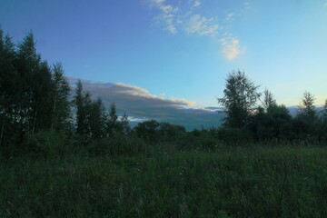 sunrise in the mountains