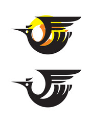 Abstract bird. Logo with a bird. Animal Logo