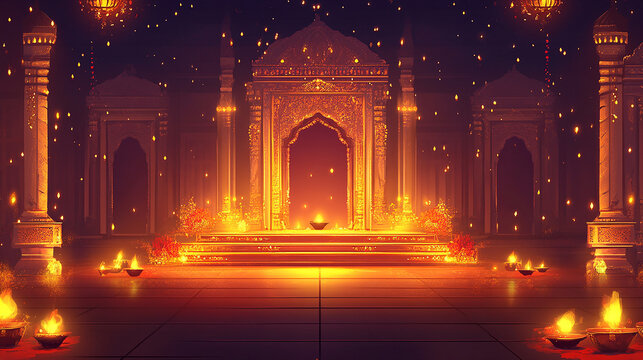 Background for dussehra festival celebration