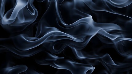 Obraz premium Whimsical smoke-like swirls, dark gray and black hues, seamless repeating design, mysterious and surreal, abstract fluid motion, subtle gradients, digital composition