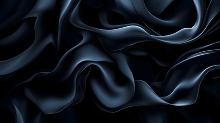 Obraz premium Whimsical smoke-like swirls, dark gray and black hues, seamless repeating design, mysterious and surreal, abstract fluid motion, subtle gradients, digital composition