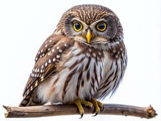Fototapeta premium northern pygmy owl isolated on transparent background, png