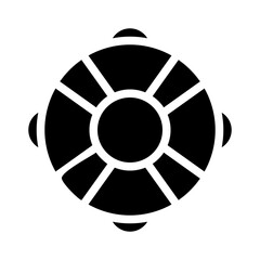 safety glyph icon
