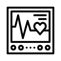 health monitor line icon