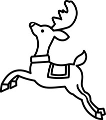 Reindeer Outline