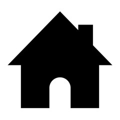 Web home flat icon for apps and websites, Home sign icon. Main page button. Navigation