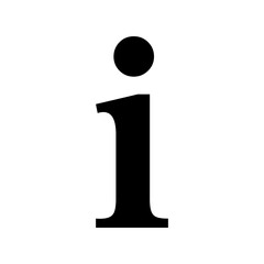 Info Point Icon Black, Information Illustration, i Point Symbol, Help Logo, Hint Sign, Isolated, Variations, information sign icon, information icon in trendy flat design