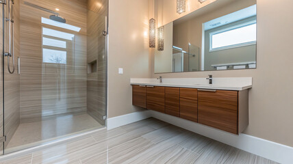 modern bathroom interior
