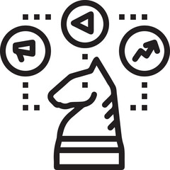 Horse icon symbol vector image Illustration
