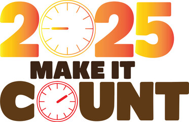 Happy New Year text Vector design. Vector greeting illustration. 2025 Happy New Year poster or card design template. Vector happy new year greeting