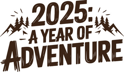 Happy New Year text Vector design. Vector greeting illustration. 2025 Happy New Year poster or card design template. Vector happy new year greeting