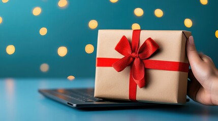 Modern Woman Customizing Personalized Gifts Online with User-Friendly Interface