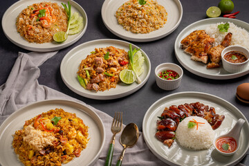 fried rice. food. Thai food
