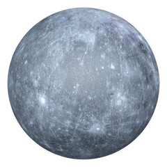 3D Realistic Mercury Planet Illustration Transparent Background 3d rendering © RIDVAN