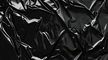 Abstract black metallic foil texture adding a sleek and mysterious decorative background