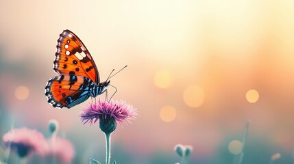 A close-up of a butterfly on a wildflower, symbolizing biodiversity