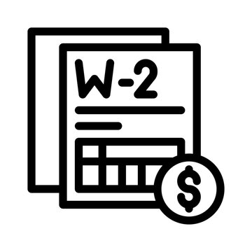 W 2 Form clip art preview