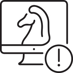 Horse icon symbol vector image Illustration
