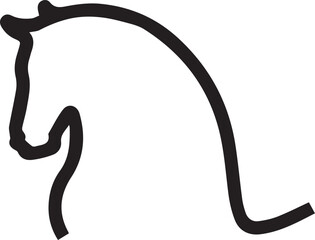 Horse icon symbol vector image Illustration
