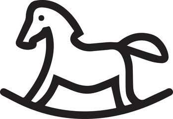 Naklejka premium Horse icon symbol vector image Illustration 