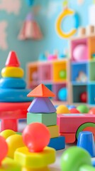Colorful and Interactive Playroom for Early Childhood Education and EdTech Innovations