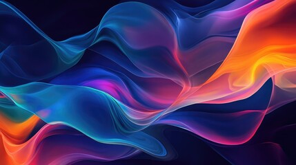 Beautiful abstract organic design with fluid shapes and vivid hues, creating a colorful and dynamic background wallpaper (Generative AI)