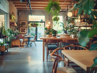 Sustainable and Eco Friendly Dining Experience in Cozy Restaurant Ambiance