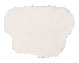 White ripped paper png cut out shape, collage element on transparent background