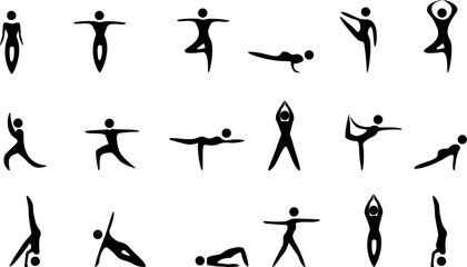 Seamless pattern. Stylized human figures. White on red background. Flyer background design, advertising background, fabric, clothes, texture, textile pattern.