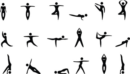 Seamless pattern. Stylized human figures. White on red background. Flyer background design, advertising background, fabric, clothes, texture, textile pattern.