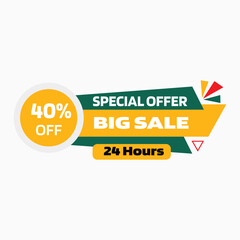 Big Sale Offer Tag Fully Editable Vector or EPS