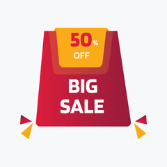 Big Sale Offer Tag Fully Editable Vector or EPS