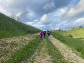Hiking in the mountains in Contra Costa County.