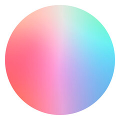 Gradient circle png sticker, transparent background