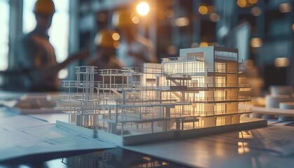 Conceptualizing Modern Architecture with Illuminated Model