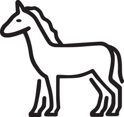 Horse icon symbol vector image Illustration
