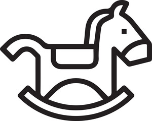 Horse icon symbol vector image Illustration
