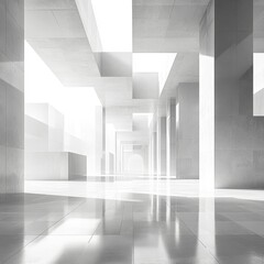 Obraz premium Concrete Corridor