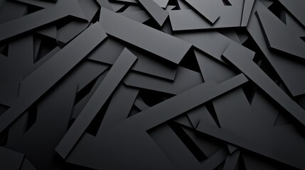 Beautiful Dark Abstract Lines Wallpaper. Sharp, intersecting lines in various shades of black and dark gray.