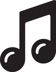 music note silhouette vector