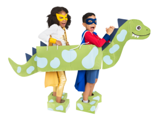 Superhero kids png sticker, transparent background