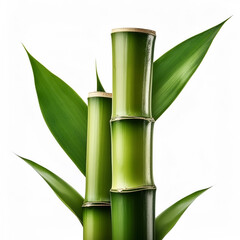 Obraz premium bamboo stalk isolated on white background